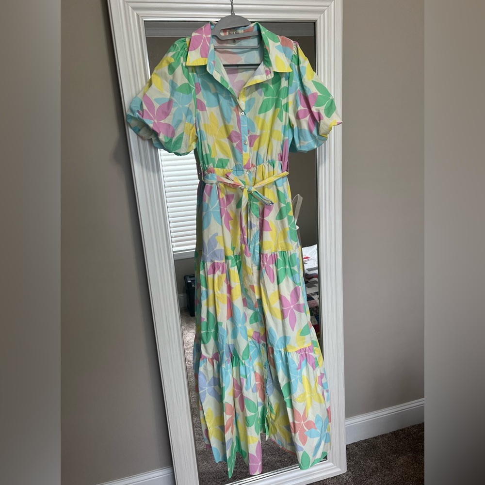 Colorful Floral Maxi Dress